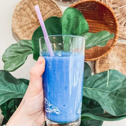 Vista 6 de Blue Drink Spirulina en polvo, sabor a bayas y miel, 12 onzas, mezcla de bebida azul, colorante natural para alimentos, perfecto para mezcla