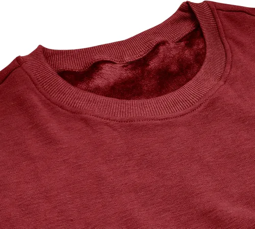Vista 5 de Camiseta gruesa para hombre, camiseta de entrenamiento muscular, cuello redondo, manga larga, para gimnasio, ajuste atlético, ligera, sin botones