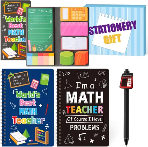 Vista 8 de B1ykin Juego de Regalo de Papelería - 3 Piezas Cuaderno Notas Adhesivas, Cuadernos Espirales A5 y 550 Hojas Notas Adhesivas Lindas con Kit