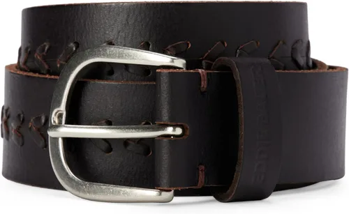 Vista 11 de Eddie Bauer Cinturones de cuero casuales para mujer con hebilla de metal duradera Barra central - Negro