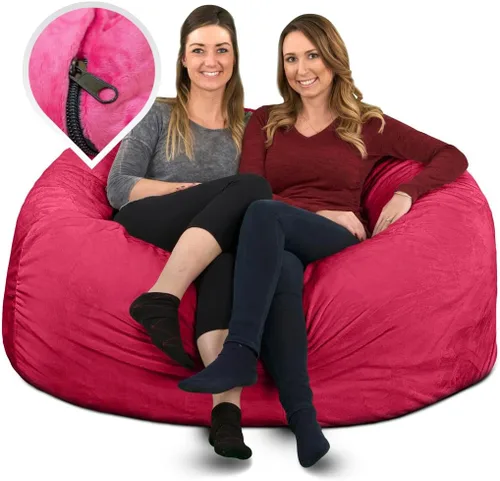 Vista 15 de ULTIMATE SACK 5000 (5 pies) Funda para silla puff en varios colores: Solo funda (5000, piel marrón)