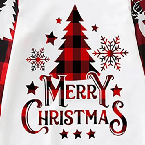 Vista 5 de Pijamas de Navidad 2023 para la familia, conjuntos de pijamas divertidos de Navidad, pantalones de árbol de Navidad, pijamas de manga larga