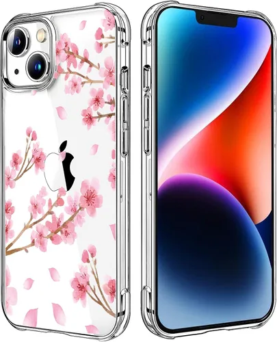 Vista 101 de Funda transparente de girasol compatible con iPhone SE 2022 SE 2020 7 8, funda trasera floral para niñas y mujeres, funda protectora transparente