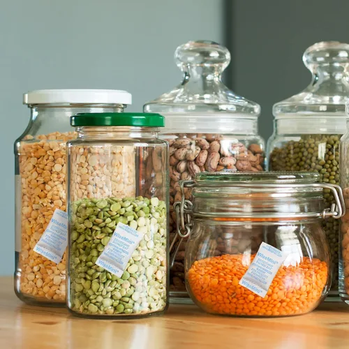 Vista 4 de Wisesorb Paquetes de gel de sílice, 0.02 oz 600 paquetes, desecante de grado alimenticio, paquetes desecantes, gel de sílice para alimentos