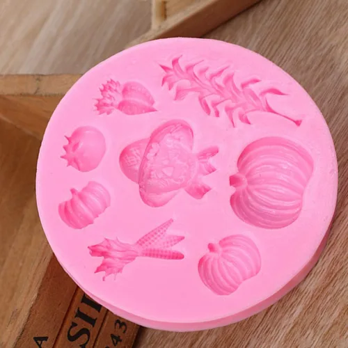 Vista 9 de Molde de pastel Molde de calabaza de silicona para panadería Cocina Tienda de postres