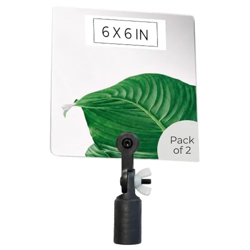 Vista 13 de Espejo de inspección Flex Vue con adaptador roscado, 3.5 pulgadas x 6 pulgadas