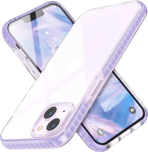 Vista 13 de MATEPROX Compatible con iPhone 14, transparente, delgada, transparente, a prueba de golpes, para iPhone 14 de 6.1 pulgadas 2022 (negro)