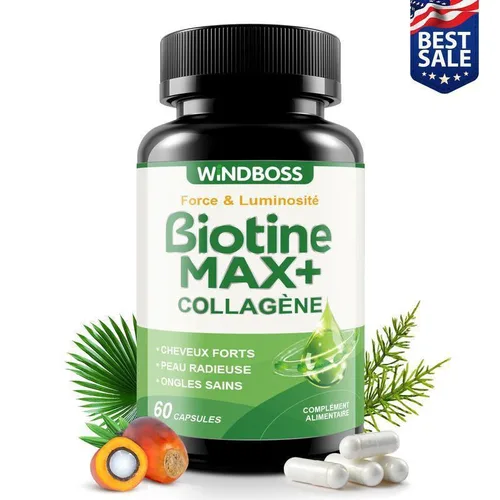 BIOTINA MAX + COLÁGENO CON CHONTADURO de Glowtiva