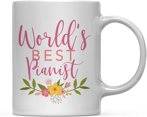 Vista 58 de Andaz Press Taza de café de 11 oz, regalo de broma de la mejor abbuela del mundo, diseño floral, paquete de 1