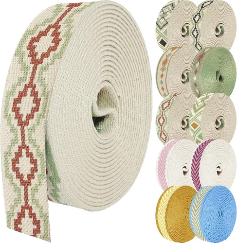 Vista 76 de 1.5 pulgadas Correa de nailon con patrón, correas de cinturón de nailon, correas para bolso, correas para mochila, cinturón de nailon