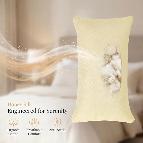 Vista 5 de Breathable Standard-Size Envelope-Style Pillow Protector Beige