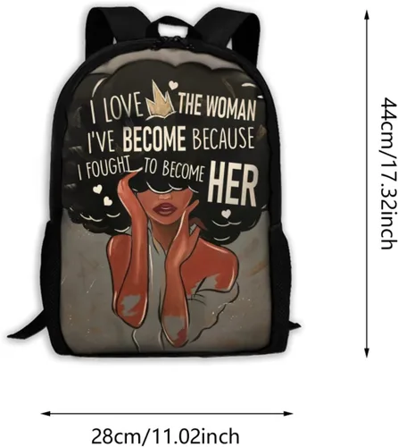 Vista 2 de GALIRVC Mochila de arte africano, mochila escolar duradera para laptop, mochila de viaje para mujeres y niñas, picnic al aire libre senderismo