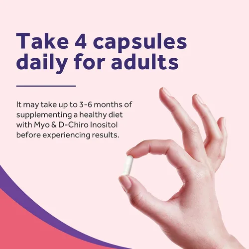 Vista 6 de Doctor's Recipes Suplemento de inositol para mujeres, cápsulas de mio-inositol y D-Chiro inositol de 2050 mg por porción, mezcla ideal 40:1, 60