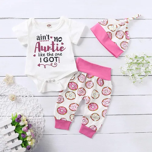 Vista 7 de Conjunto de 2 camisetas con capucha de leopardo rosa para bebés y niñas recién nacidas y pantalones