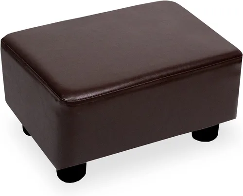 Vista 19 de CAROLMADE Taburete Pequeño Otomana Reposapiés con Patas Bajo el Escritorio Reposapiés para Sala de Estar, Dormitorio y Oficina, Negro