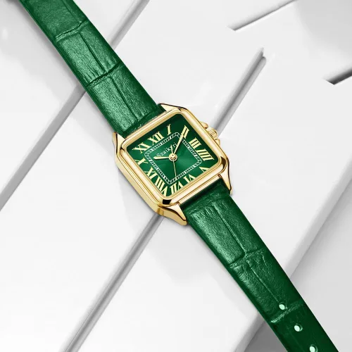 Vista 8 de Classic Relojes cuadrados de mujer con números romanos, de vestir, informal