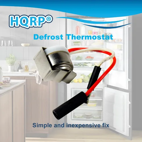 Vista 5 de HQRP Reemplazo del termostato de descongelación para refrigerador Frigidaire 5303917625, AP25999, 08000805, 3001234, 3015138, 3916083, 5308000805