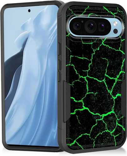 Vista 23 de Funda para Pixel 11 Pro XL, resistente de doble capa híbrida de policarbonato duro de goma suave a prueba de golpes para Google Pixel 11 Pro XL 6.8