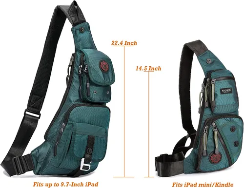 Vista 50 de Nicgid Sling Bag - Mochila bandolera para hombre), LYSB01NH075BJ-SPRTSEQIP