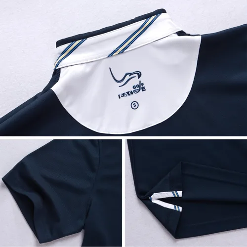 Vista 5 de EAGEGOF Polo de golf para hombre, manga corta, para deportes, ocio, suave, para adultos, para deportes al aire libre
