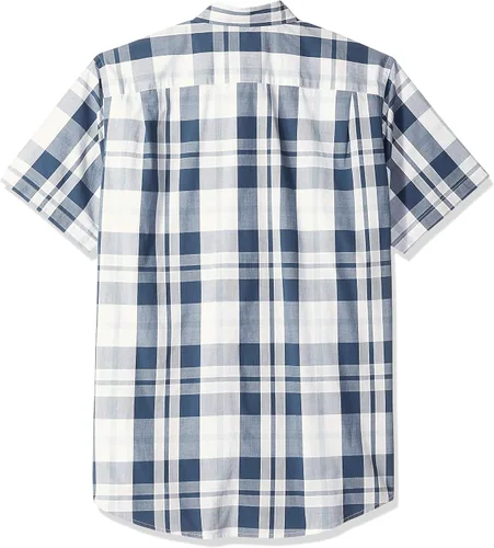 Vista 2 de Tienda Essentials - Camisa de popelina de manga corta de ajuste regular para hombre