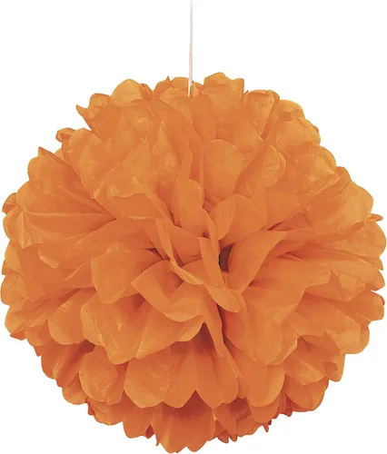 Vista 5 de Pompón de papel de seda color negro, de 16 pulgadas., talla única , Negro