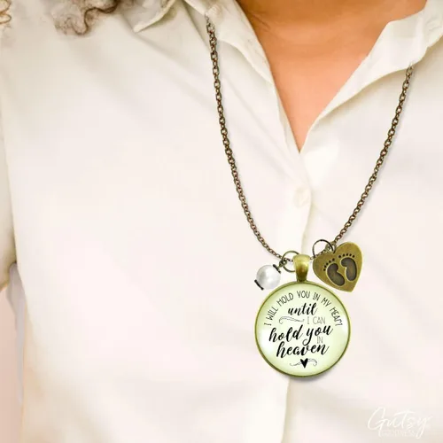 Vista 21 de Gutsy Goodness Miscarriage Necklace Comforting Sentimental Handmade Jewelry For Mom - Pendant, Message Card, Keepsake Gift Box