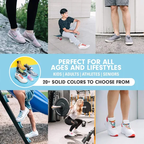 Vista 6 de Xpand Sistema de cordones sin ataduras con cordones elásticos, talla única para todos los zapatos de adultos y niños