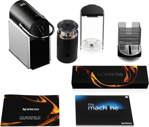Vista 9 de Máquina de café expreso Nespresso Pixie por De'Longhi con Aeroccino de aluminio