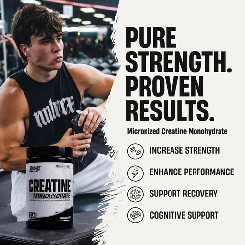 Vista 2 de Nutrex Research Ultra Pure Creatine Monohydrate Powder Unflavored 5G Micronized Creatine Powder for Muscle Gain, Strength, Endurance and Recovery