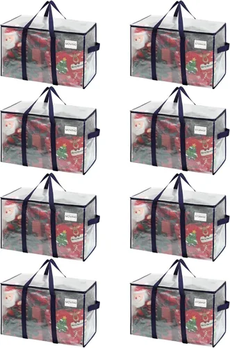 Vista 43 de VENO - Paquete de mudanzas, cajas de almacenamiento para embalaje universitario con tapas alternativas, para dormitorio, extragrande, asas