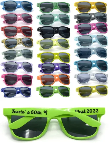 Vista 12 de Gafas de sol de fiesta personalizadas, regalos de boda a granel, regalos para invitados, cumpleaños, licenciatura, graduación, novia, novia, Mezclado