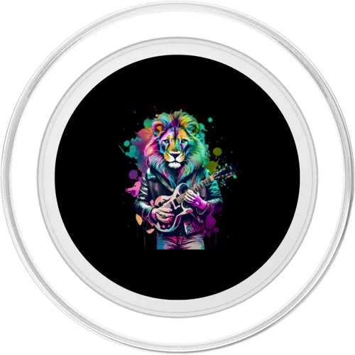 Vista 2 de King of the Air Guitar Legends PopSockets MagSafe PopGrip for iPhone