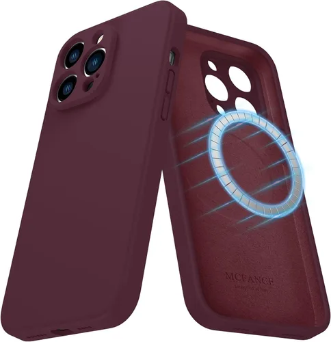 Vista 77 de Funda de silicona con soporte para iPhone 17 Pro [compatible con MagSafe] [Protección completa de la cámara] (6.3 pulgadas 2025), fundas de teléfono