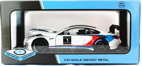 Vista 2 de Motor City Classics 1:24 2018 BMW M6 GT3 - Blanco - Optimum Diecast