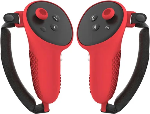 Vista 6 de Juego de fundas protectoras 7 en 1 compatibles con Meta Quest 3, funda de silicona antideslizante para Quest 3, accesorios para auriculares Quest 3