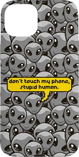 Vista 9 de Alien Dont Touch My Phone Stupid Human Funny Space Lover Case for iPhone 17