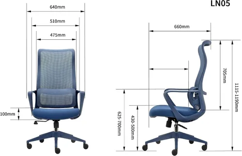 Vista 2 de Modern Executive Office Chair with Adjustable Height Lumbar Support 3D Armrests Ergonomic Curved Back Swivel Base Conference Room Task Chair