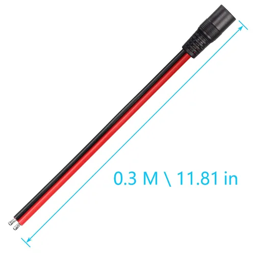 Vista 9 de CERRXIAN 1FT DC5521 Power Pigtails Cable macho y hembra