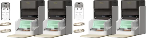 Vista 13 de PETLIBRO Alimentadores RFID para 2 gatos, sensor de collar para comidas personalizadas, reconocimiento de gatos, seguimiento de dieta y antirrobo