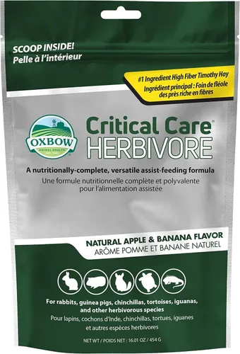 Vista 3 de Oxbow Cuidados Críticos Herbívoros, Conejos y Cuineas Recuperación, Anís, 4.97 oz Critical Care, Emergency Food, Complete Recovery Diet, Rabbits