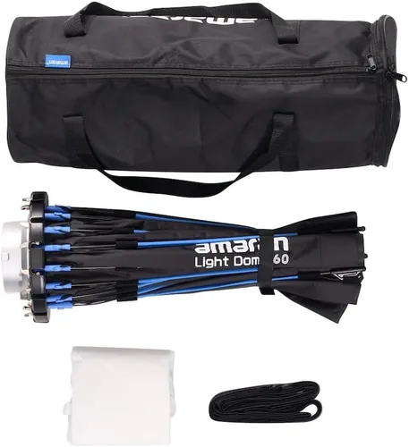 Vista 5 de Aputure Light Dome Amaran Softbox 60cm (2ft) Circular Bowens Mount con rejilla de panal