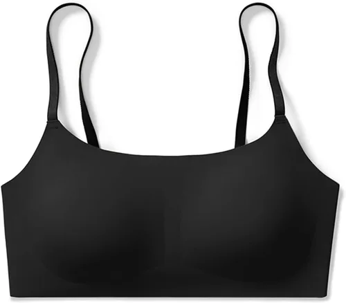 Vista 6 de True & Co - Brasier True Body con tirantes ajustables y cuello redondo para mujer Negro