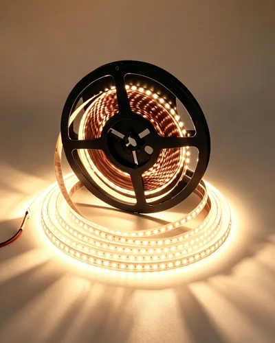 Vista 8 de VST - Tira de luces LED de 12 V, 2835 cortables, conectables, 120 LEDs/m Flexible & Dimmable LED Tape Light for Indoor Under Cabinet Bedroom