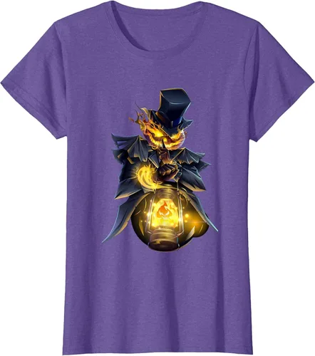 Vista 6 de Halloween Pumpkin Scary Jack O Lantern Boy Girl Men Women T-Shirt Negro