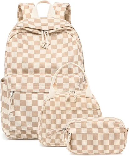 Vista 17 de Bluboon Juego de mochila para adolescentes, mochila escolar para niñas, lonchera y lápices, bolsas para estudiantes, 3 en 1