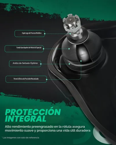 Vista 4 de SCITOO Kit de suspensión delantera, conjunto de brazo de control inferior, rótula inferior, extremo de barra de acoplamiento interior exterior