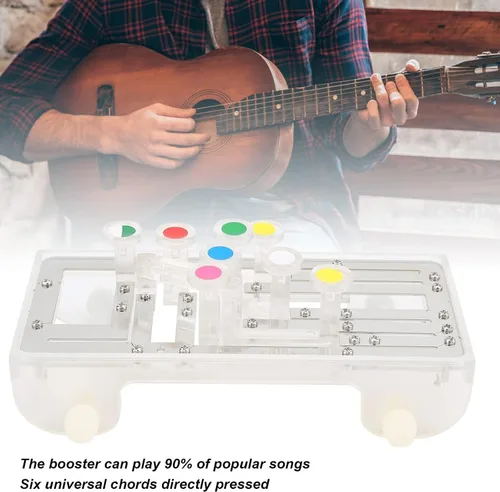 Vista 2 de HERCHR Sistema de aprendizaje de guitarra, herramienta de práctica de guitarra clásica, herramientas de aprendizaje de acordes para principiantes