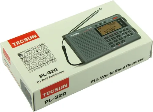 Vista 6 de Tecsun Digital PL320 Radio de banda mundial AM/FM/LW/SW DSP