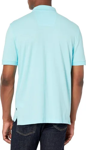Vista 2 de Nautica Men's Short Sleeve Solid Cotton Pique Polo Shirt